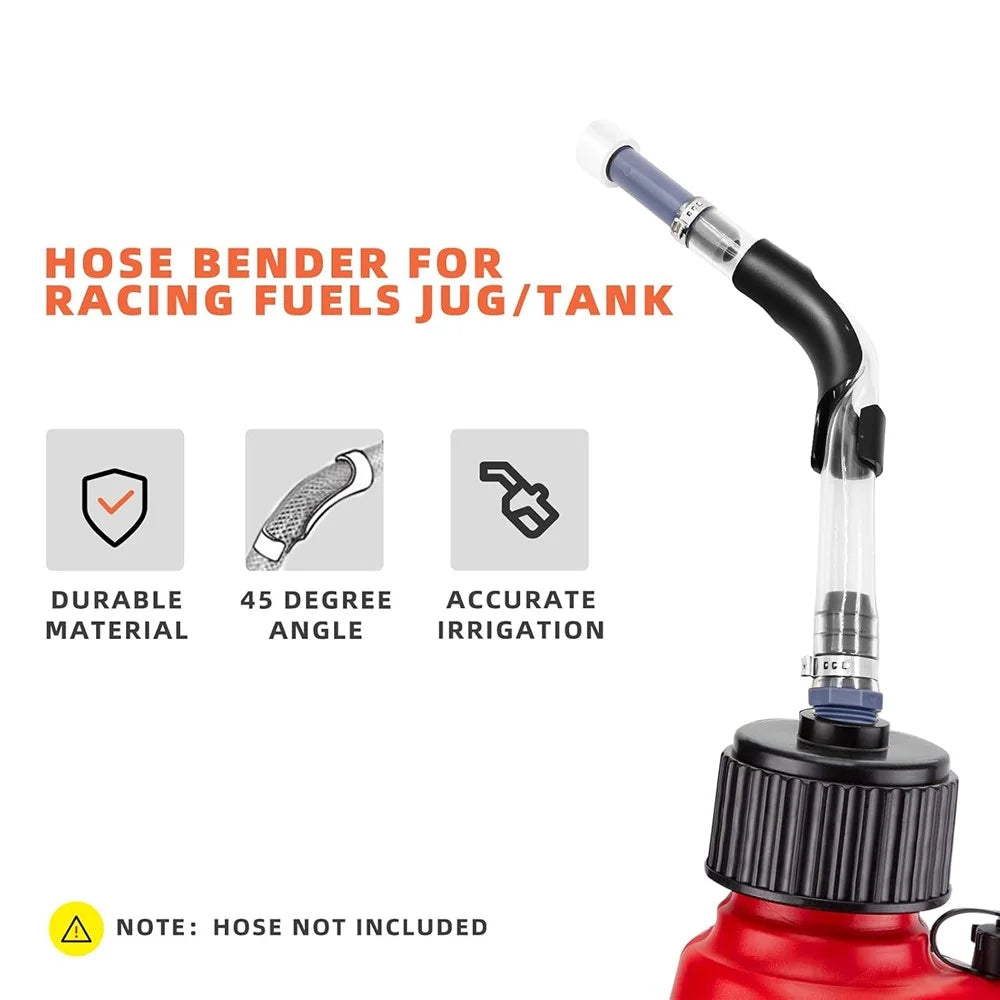 Fuel Filling Hose Holder Race Car Motorcycle Tank Refueling ABS Hose Fixing Tool - Black - 6