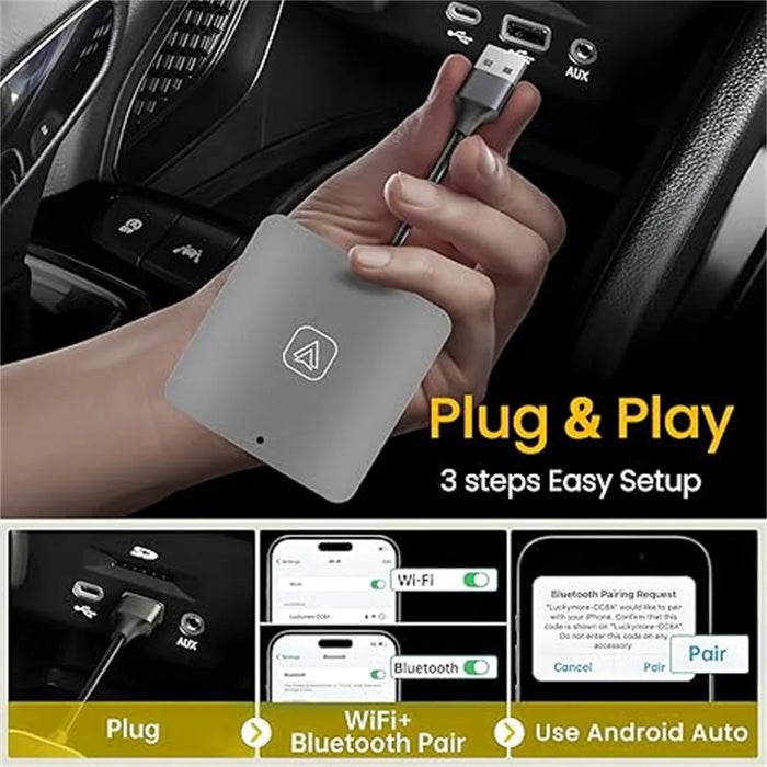 Carplay / Android Auto Car Wired to Wireless Video Box Vehicle Smart Carplay Adapter - 4