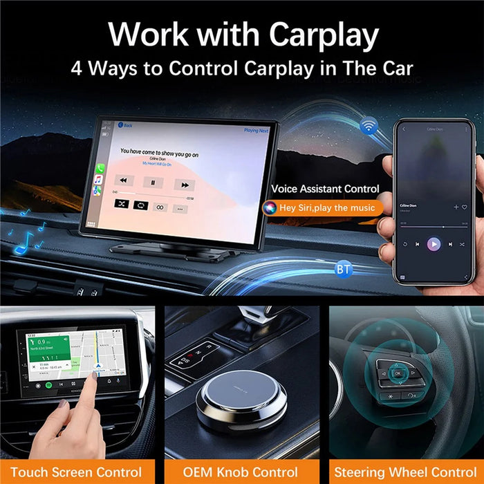 K81 Wireless Carplay Adapter Auto Wired to Wireless WiFi 6 Bluetooth-compatible 5.0 Navigation Player - 6