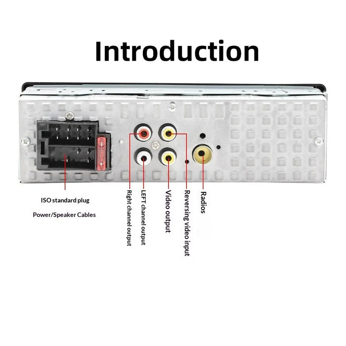 M-60 4.1-inch HD Touchscreen Car MP5 Player Bluetooth-compatible Dual USB Reverse Image Player - 3