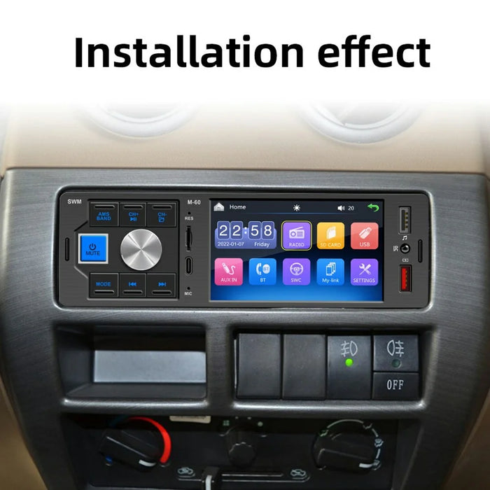 M-60 4.1-inch HD Touchscreen Car MP5 Player Bluetooth-compatible Dual USB Reverse Image Player - 7