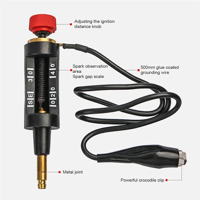 Spark Plug Tester Car Motorcycle Ignition System Small Engine Diagnostic Tool - 4