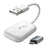 643 2 in 1 Wireless Carplay / Android Auto Adapter Car Wired to Wireless Upgrade Adapter - White - 1