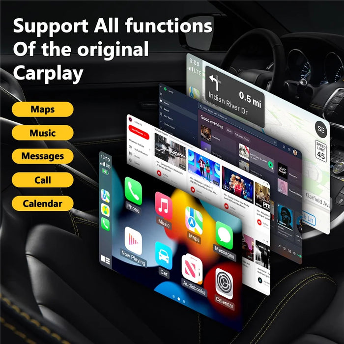 2 in 1 USB Dongle Wireless CarPlay Android Auto Adapter for Wired to Wireless Upgrade - 6