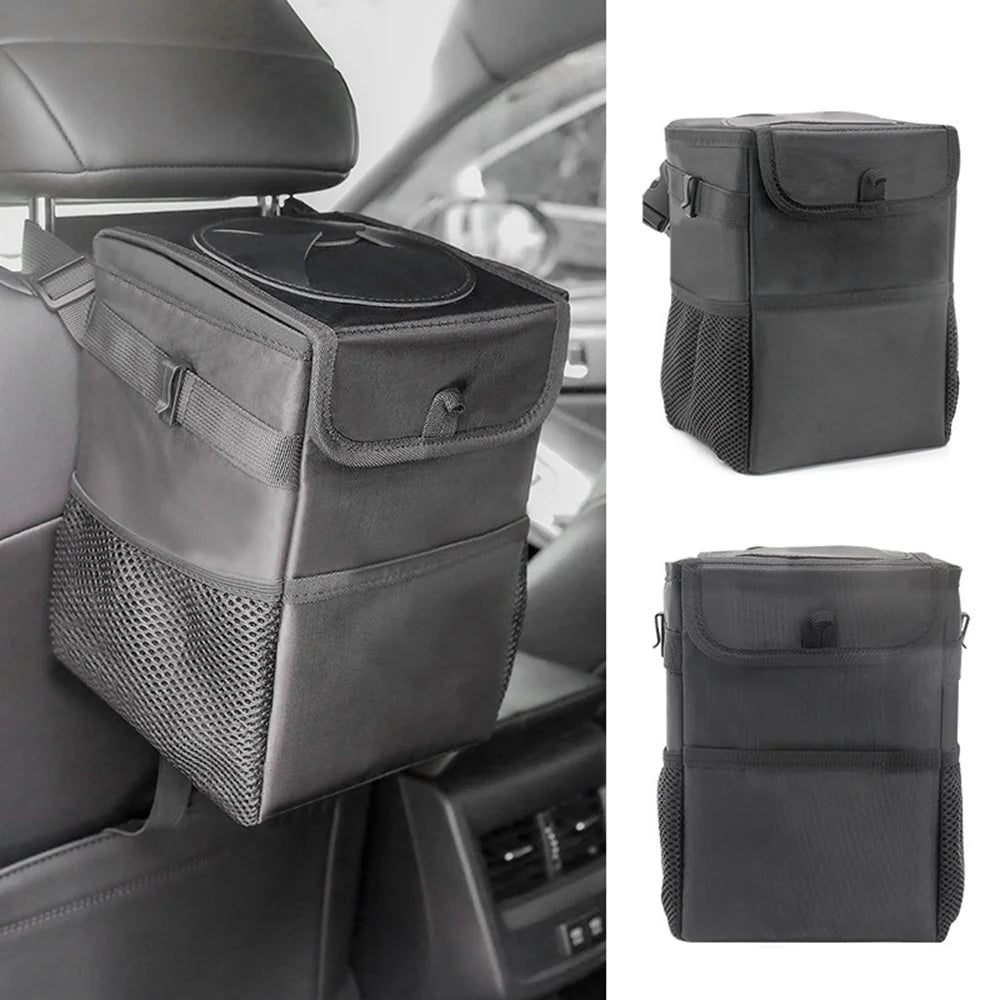 Multipurpose Car Trash Can Waterproof Oxford Fabric Foldable Storage Box for Vehicle - 2