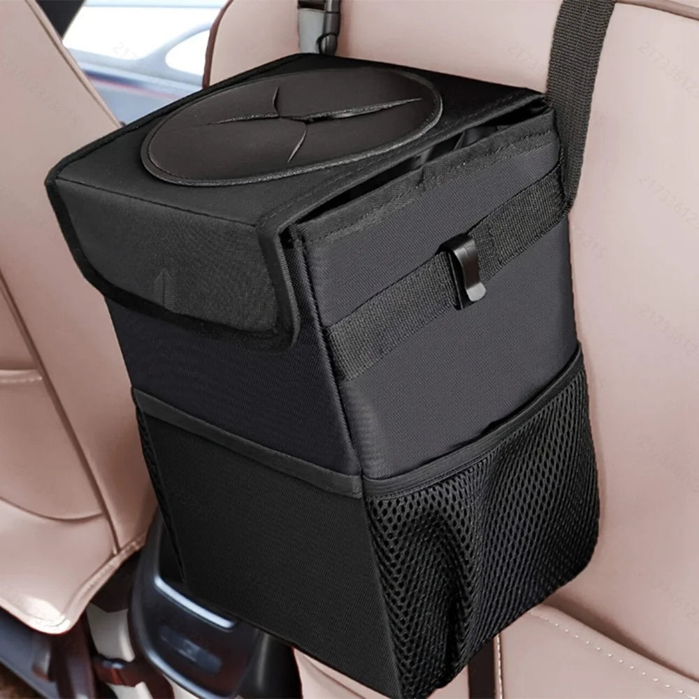 Multipurpose Car Trash Can Waterproof Oxford Fabric Foldable Storage Box for Vehicle - 6