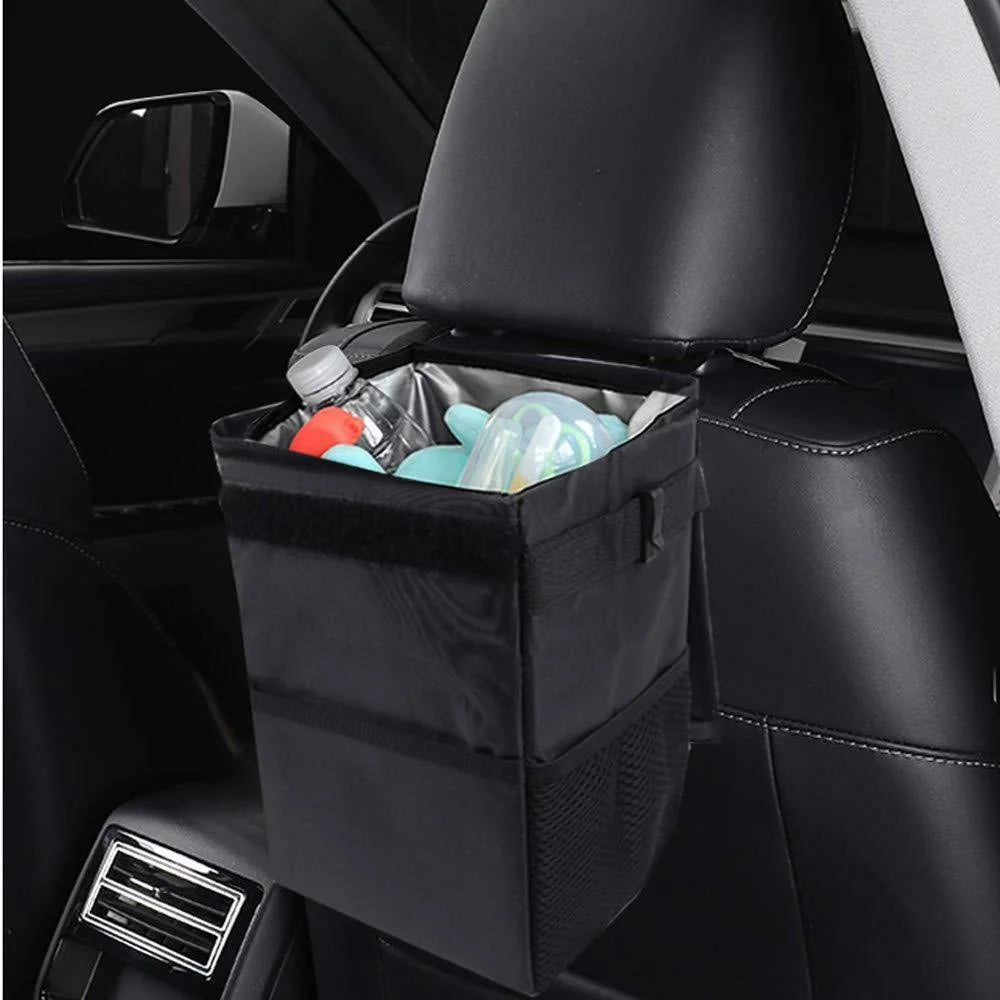 Multipurpose Car Trash Can Waterproof Oxford Fabric Foldable Storage Box for Vehicle - 7