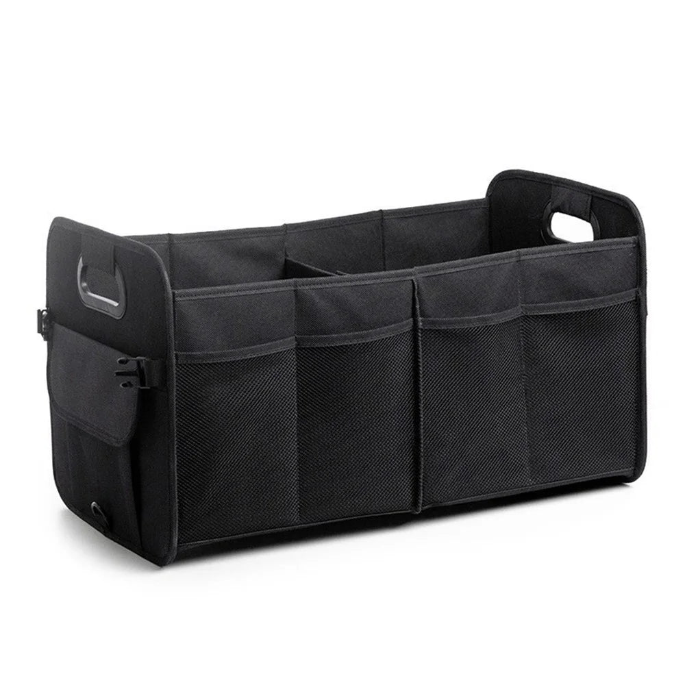 Large Capacity Car Trunk Organizer Waterproof Oxford Fabric Foldable Storage Box - Black - 1
