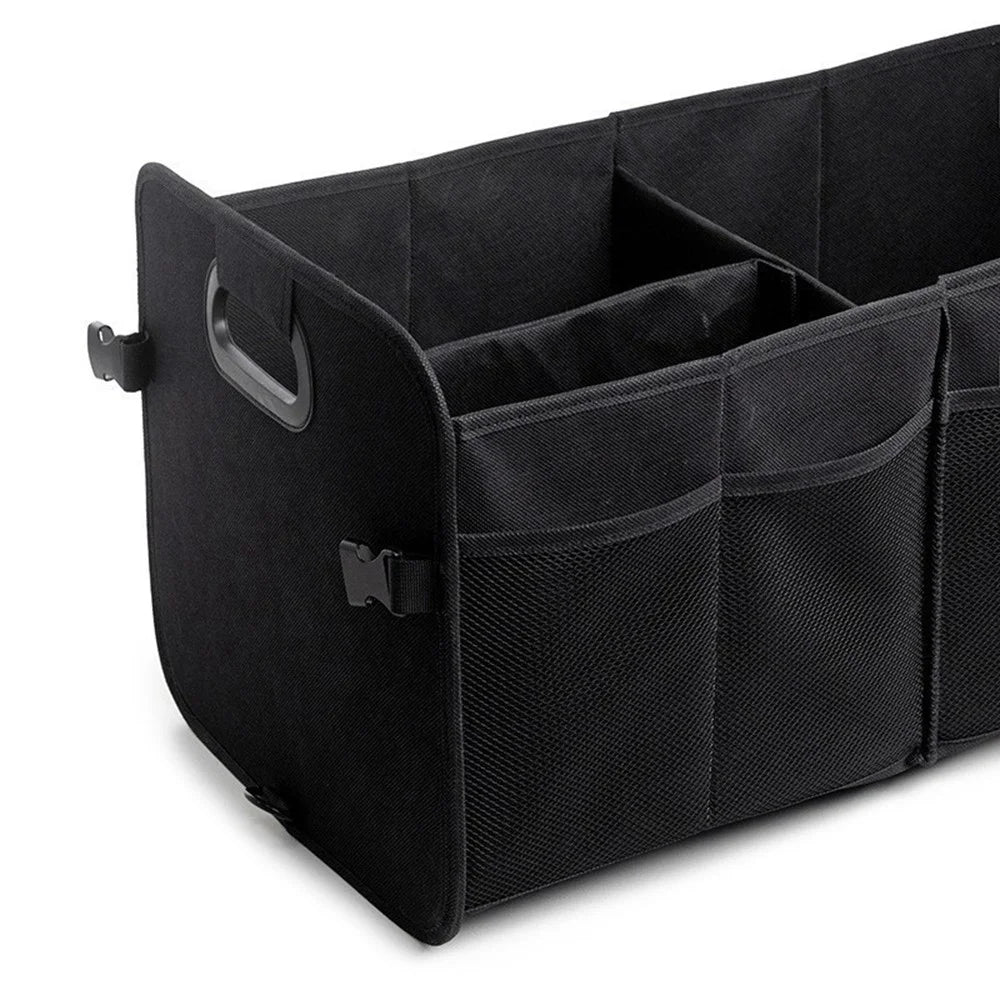 Large Capacity Car Trunk Organizer Waterproof Oxford Fabric Foldable Storage Box - Black - 6