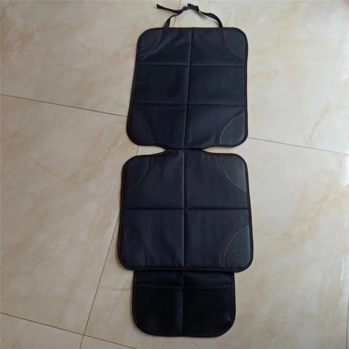 Foldable Car Seat Protector Mat Anti-Slip Children Safety Seat Protection Pad Cover - Red+Black - 1