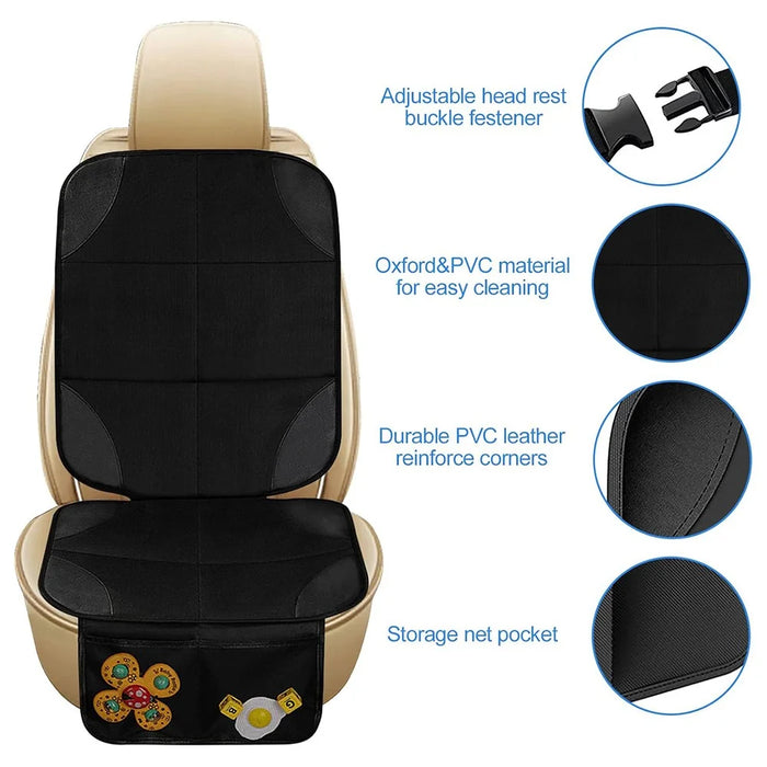Waterproof Child Safety Seat Anti Kick Seat Cover Car Seat Backrest Protector Mat - 5