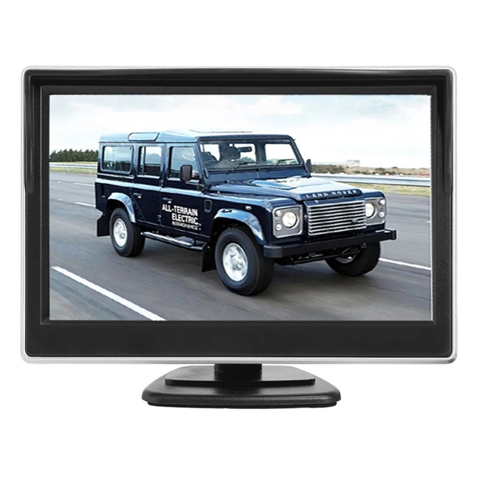 RH-508 Car Accessories 5'' LCD Display Monitor 4-LED Rear Camera Car Reversing Kit with AV1 AV2 Vide Inputs - 2