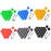 Universal Car Accessory 20Pcs 19mm Wheel Nut Bolt Covers Tire Screw Cap Hub Protective Covers - Red - 4