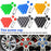 Universal Car Accessory 20Pcs 19mm Wheel Nut Bolt Covers Tire Screw Cap Hub Protective Covers - Red - 5