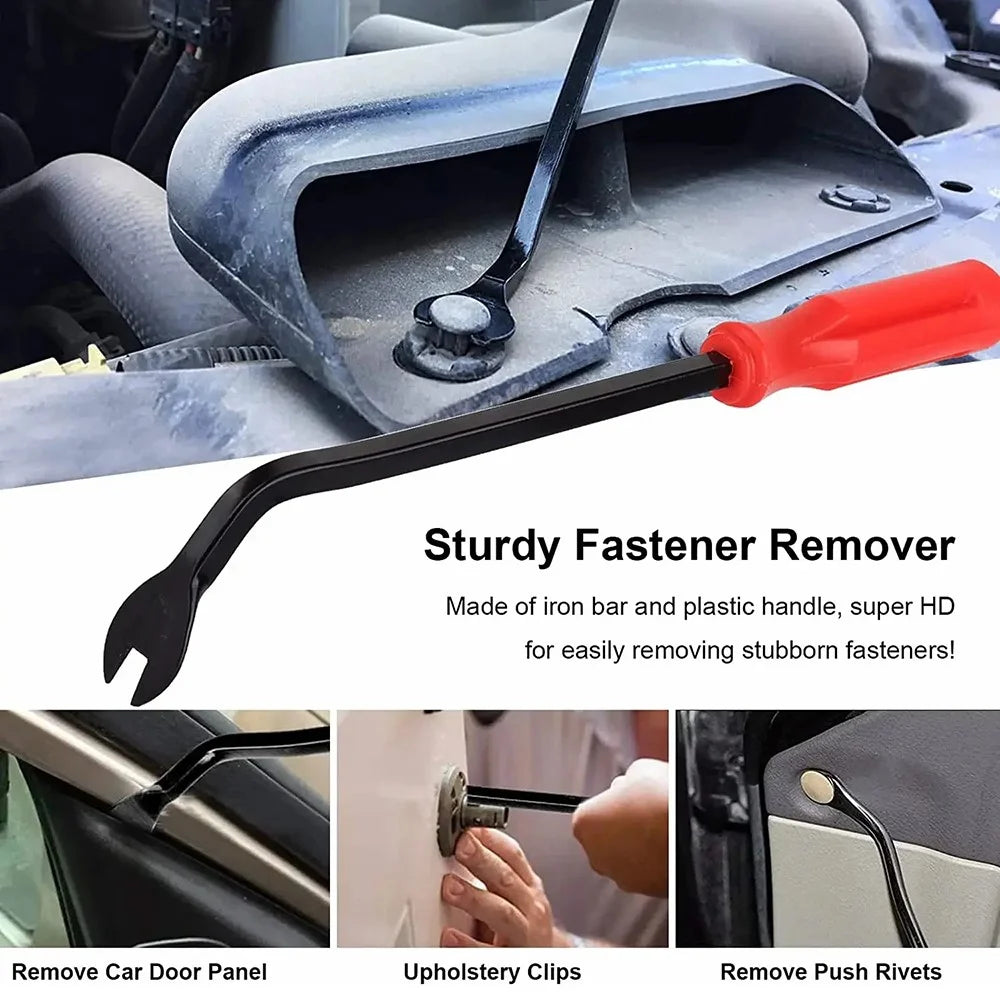 190Pcs Automotive Fasteners Kit 6 Sizes Rivet Clips With 6 Inch Pry Tool Bumper Fender Retainer - 4