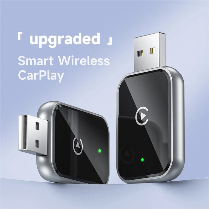348 Wireless CarPlay Adapter for iPhone Convert Wired to Wireless Compatible with Built-In CarPlay Cars - Black - 2