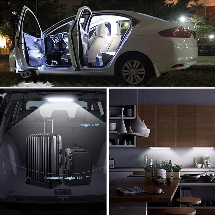 12 - 85V Car Interior Light 120 Leds 3 Rows High Brightness Reading Lamp for Truck RV Cabin - 6