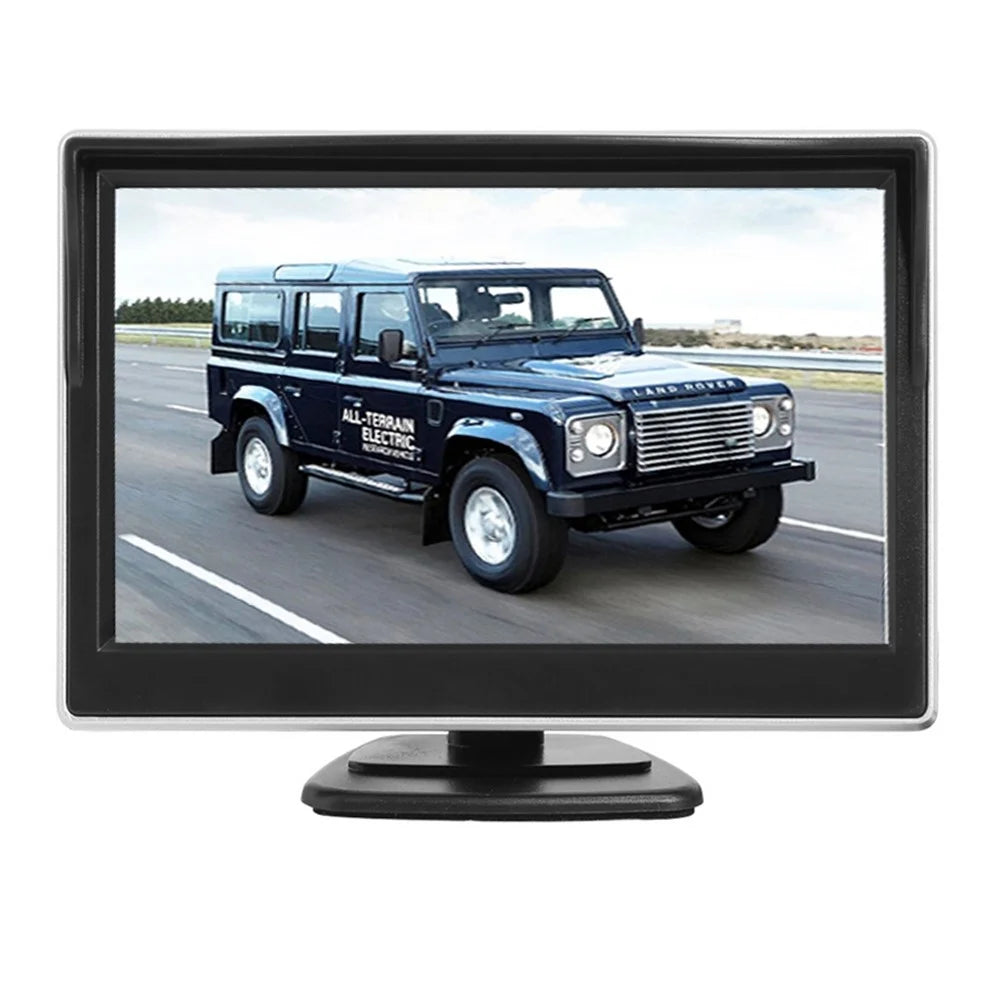 RH-509 5'' LCD Display Monitor 8-LED Rear Camera Car Parking Reverse System Kit - 2