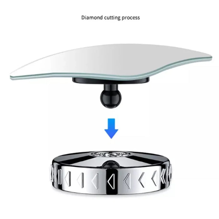 2Pcs Car Rearview Mirror Blind Spot Auxiliary 360 Degree Wide Angle Frameless HD Reflector - Silver - 6