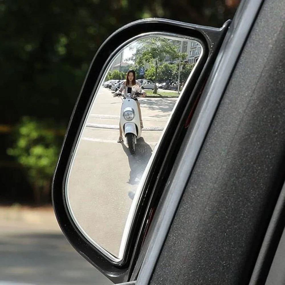 Car Side Wide Angle Blind Spot Mirror Exterior Rearview Mirror for Rear Seat Passengers - 5
