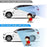 Car Rear View Mirror 360-Degree Rotatable Wide Angle Blind Spot Mirror Auxiliary Parking Aid - Black - 3