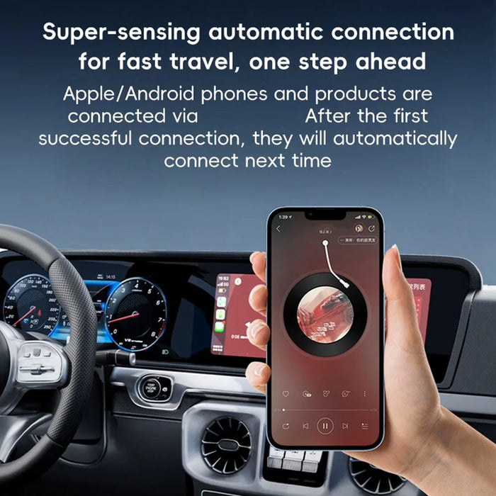 P40 CarPlay Android Auto Wireless Upgrade Adapter Box For Car Connectivity Plug and Play Bluetooth-compatible Auto Connect - 6