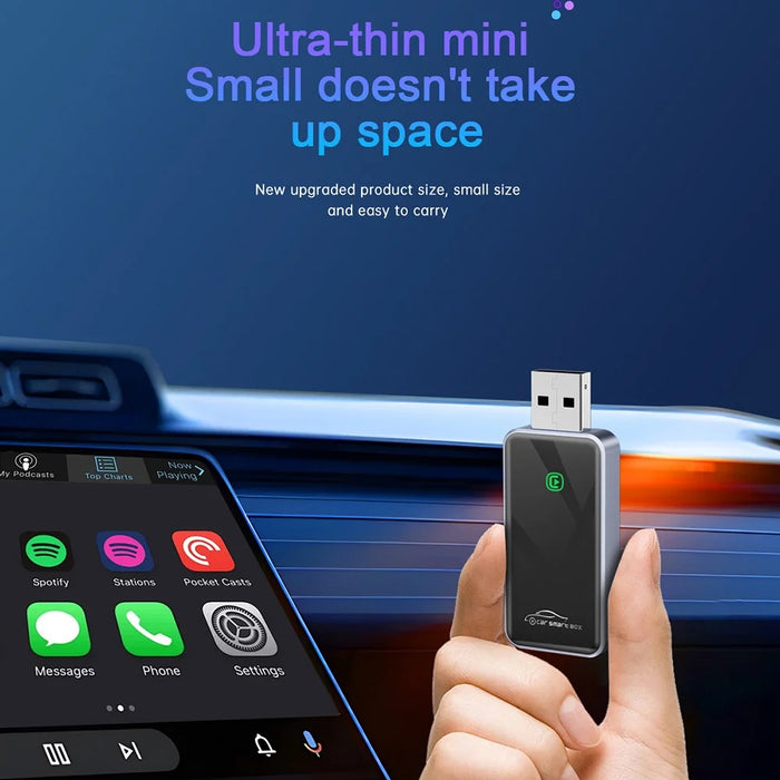 Wireless Carplay Adapter CarPlay Smart Box Convert Wired to Wireless Dongle for Apple Android - 6