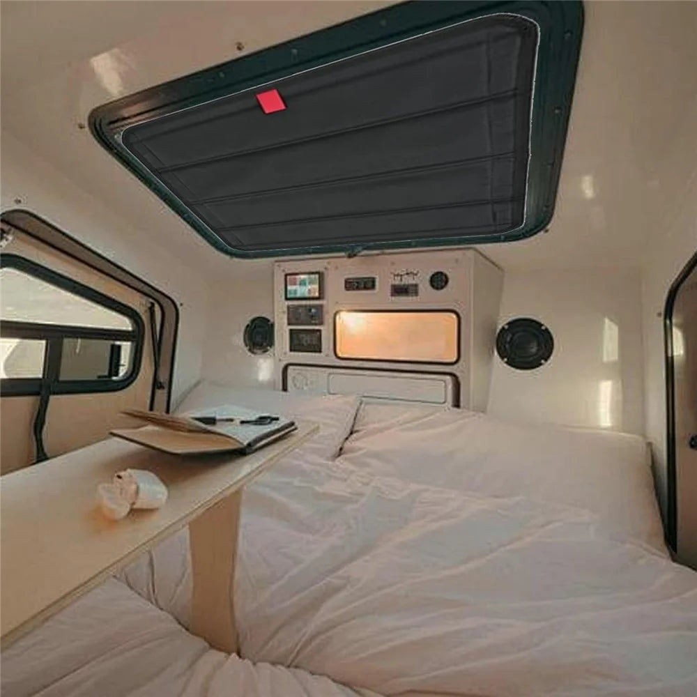 RV Sunroof Sunshade Curtain Privacy Protection Foldable RV Vents Skylight Insulator Cover - 3
