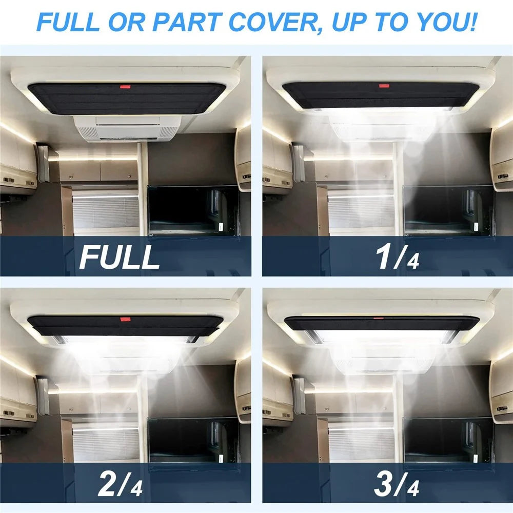 RV Sunroof Sunshade Curtain Privacy Protection Foldable RV Vents Skylight Insulator Cover - 4