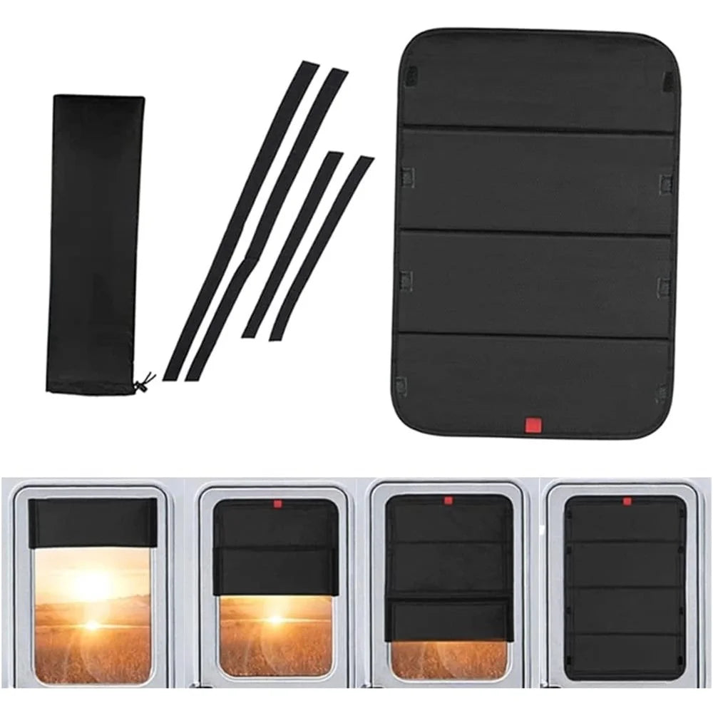 RV Door Window Shade Foldable Blackout Cover Privacy Protection Curtain for Camper Trailer - 5