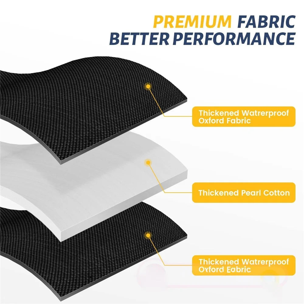 RV Door Window Shade Foldable Blackout Cover Privacy Protection Curtain for Camper Trailer - 6