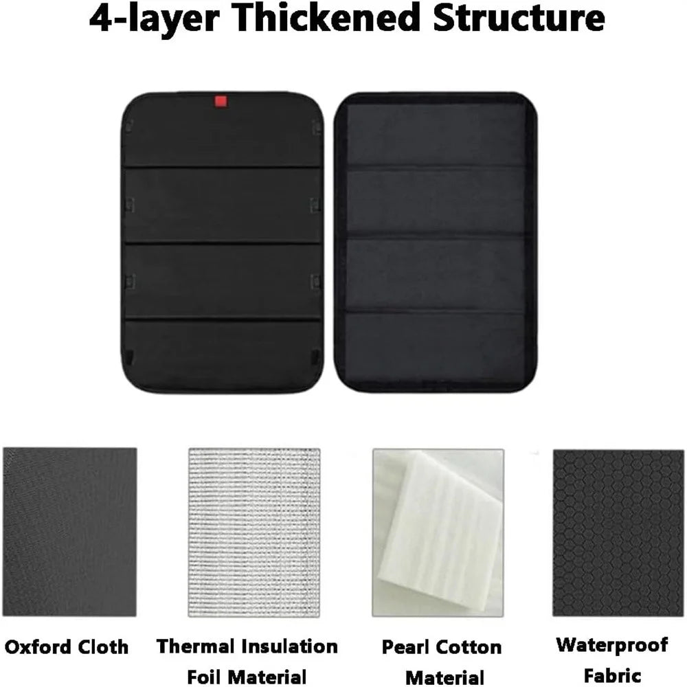 RV Door Window Shade Foldable Blackout Cover Privacy Protection Curtain for Camper Trailer - 7