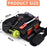 Car Front Seat Organizer 600D Oxford Fabric Seat Back Storage Bag with Shoulder Strap - 7