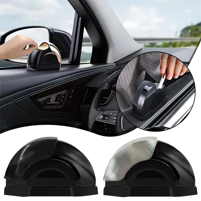 Car Door Ashtray Portable Cigarette Holder with Lid Removable Liner Ashtray - Black - 4