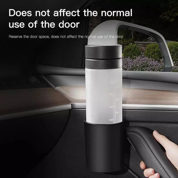 2Pcs / Set For Tesla Model Y / 3 Car Door Cup Holder Auto Interior Door Mount Drink Bracket - 3