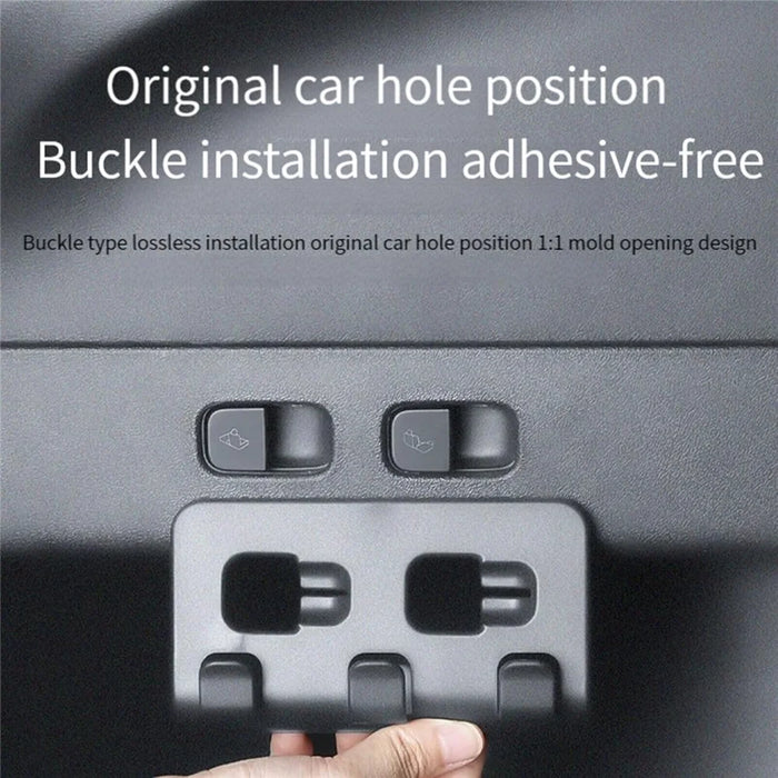 For Tesla Model Y 2021 - 2023 Car Trunk Organizer Hook Sundries Storage Bag Umbrella Hanger - 5
