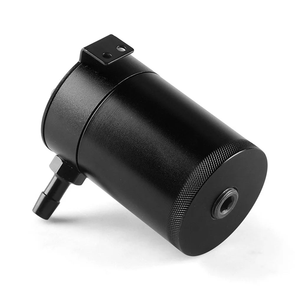 BX101669 Car Universal 2-Port Compact Baffled Oil Catch Can - Black - 5