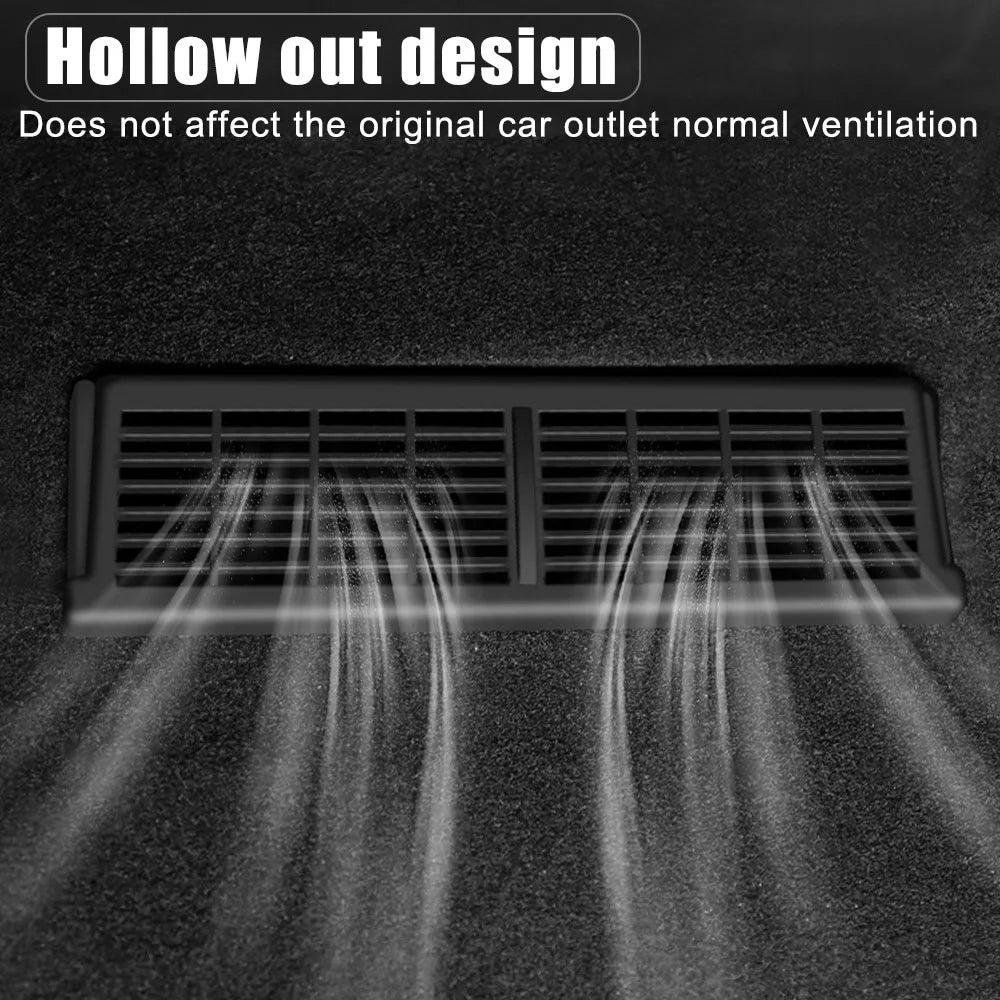 2Pcs / Set For Tesla Model Y Under Seat Air Vent Cover Plastic Air Outlet Grille Protect Cover - 3
