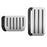 2Pcs / Set For Tesla Model Y  /  3 Car Styling Non Slip Accelerator Brake Pedal Pad Cover - Silver - 1
