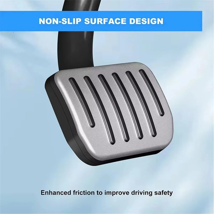 2Pcs / Set For Tesla Model Y  /  3 Car Styling Non Slip Accelerator Brake Pedal Pad Cover - Silver - 4