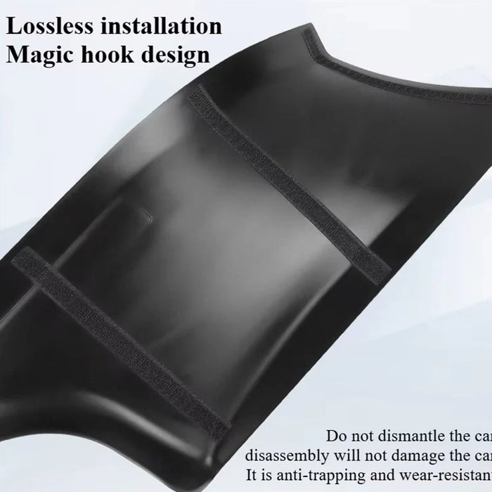 4Pcs For Tesla Model Y Carbon Fiber Texture Front and Rear Door Sill Protector Cover Anti Kick Threshold Strip - 4