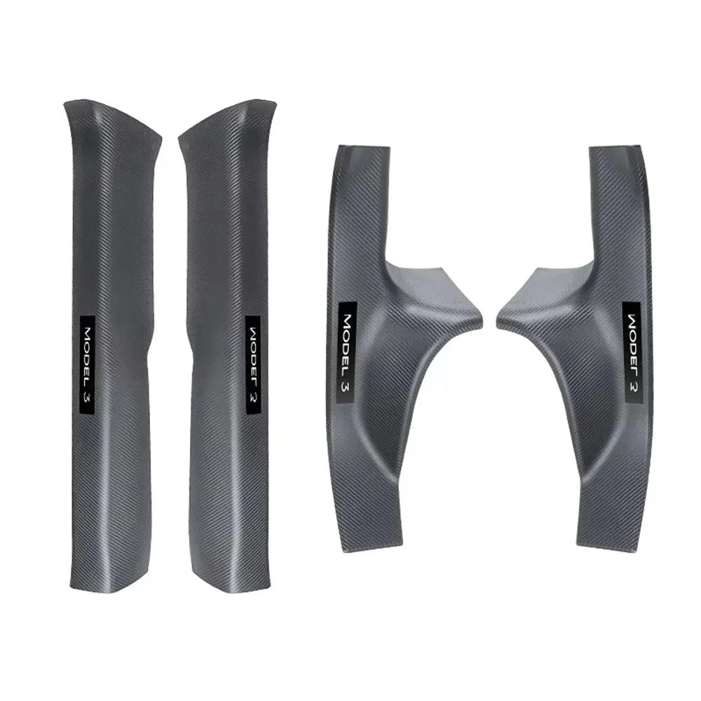 8Pcs For Tesla Model 3 Highland Front and Rear Door Sill Protector Cover Threshold Strip Anti Kick Guard - 2