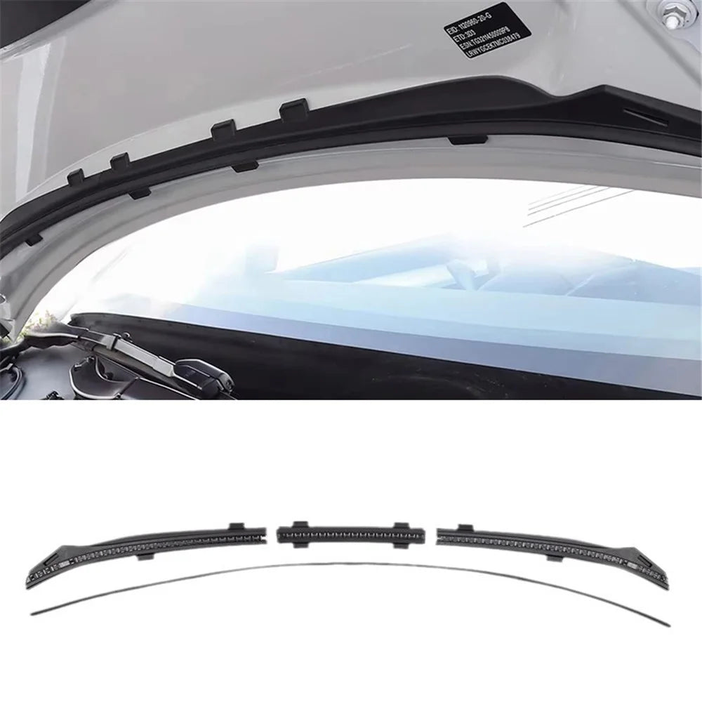 For Tesla Model Y 2021 - 2024 Front Trunk Hood Rubber Seal Weatherstrip Dustproof Waterproof Strip - 1