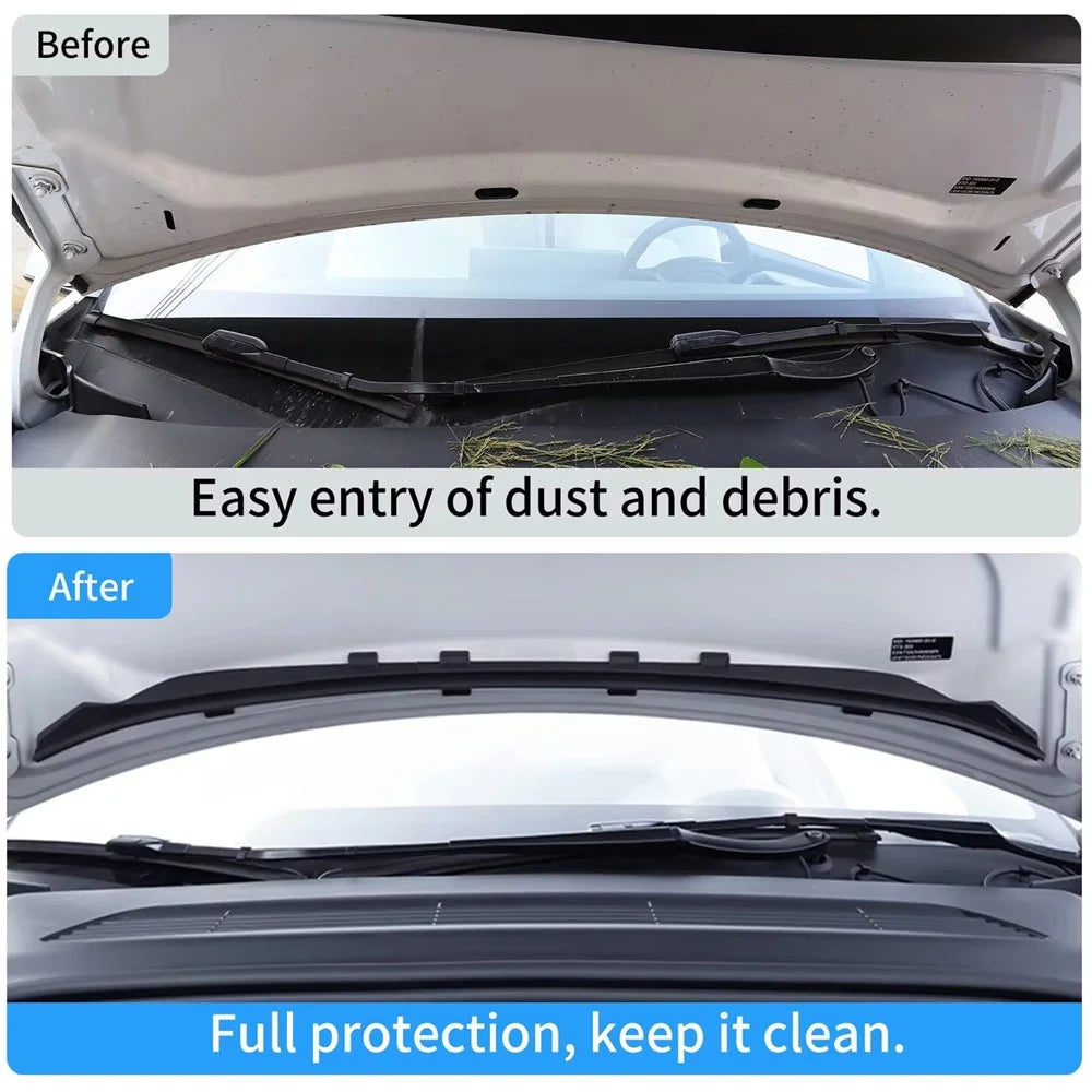 For Tesla Model Y 2021 - 2024 Front Trunk Hood Rubber Seal Weatherstrip Dustproof Waterproof Strip - 4