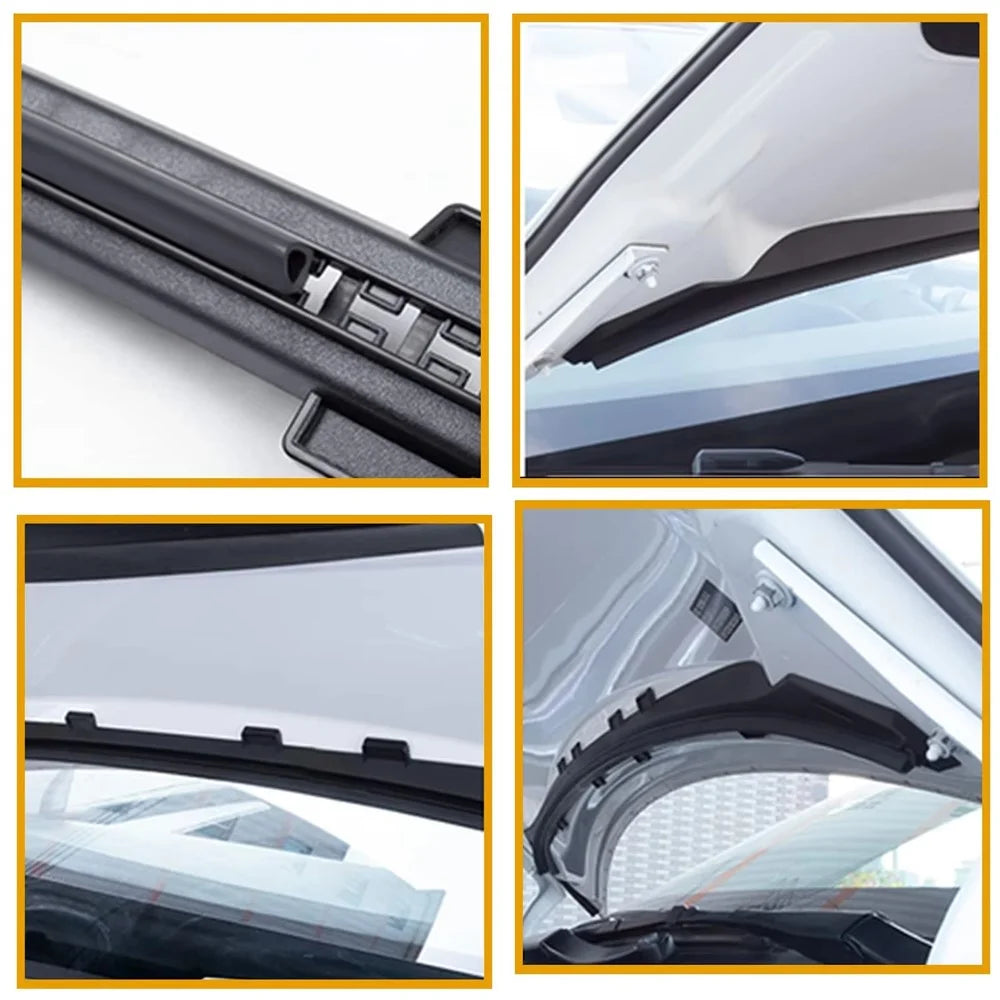 For Tesla Model Y 2021 - 2024 Front Trunk Hood Rubber Seal Weatherstrip Dustproof Waterproof Strip - 5
