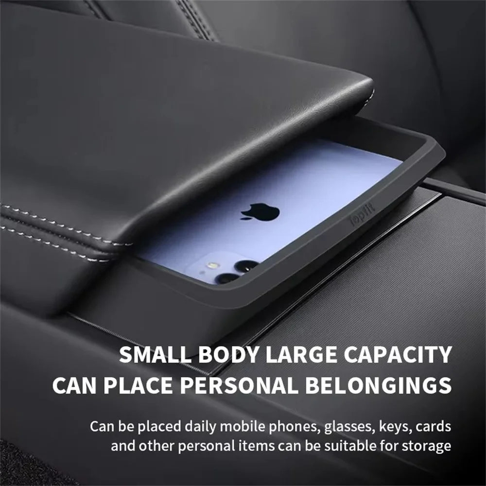 For Tesla Model 3 Highland 2024 2025 Center Console Storage Box Armrest Organizer Tray - 4
