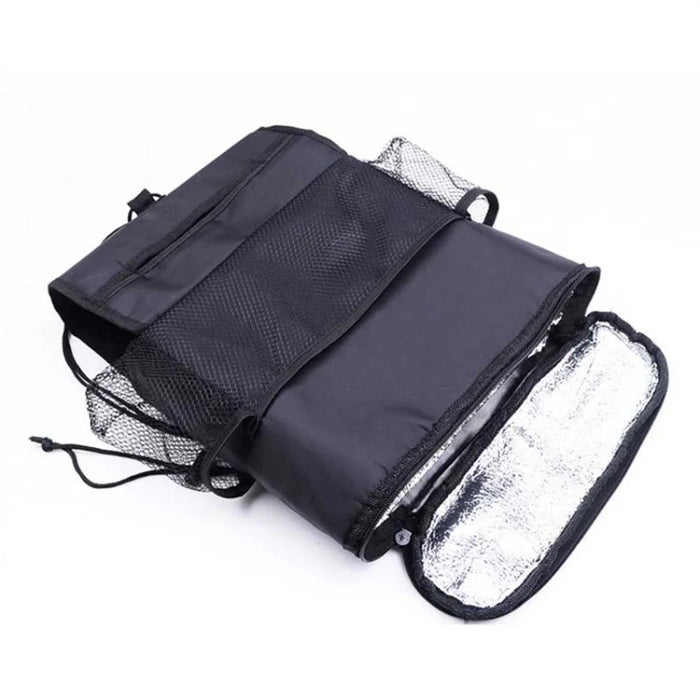 Car Seat Back Cooler Bag Oxford Cloth Aluminum Foil Insulated Thermal Hanging Storage Organizer - 2