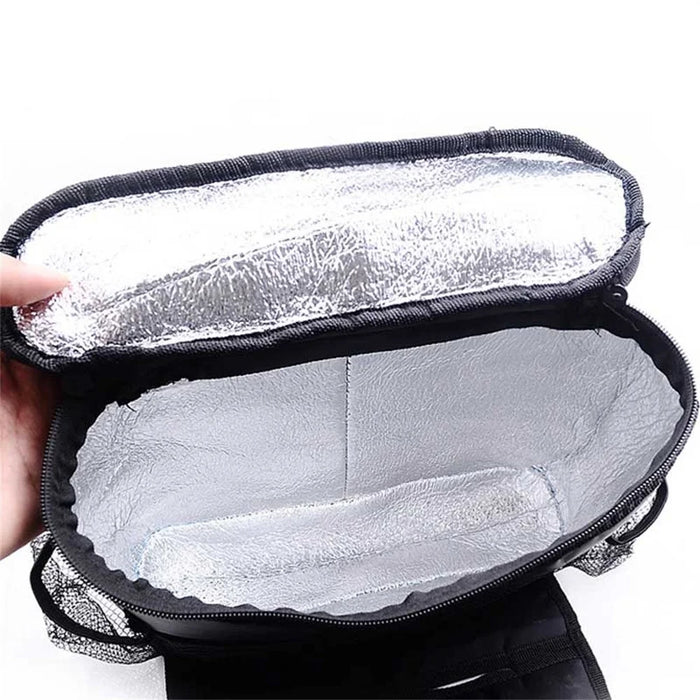 Car Seat Back Cooler Bag Oxford Cloth Aluminum Foil Insulated Thermal Hanging Storage Organizer - 7