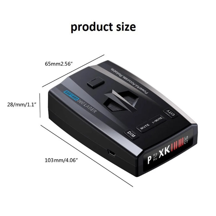 RAD1000 Car Laser Radar Detector Vehicle Electronic Speed Measuring Device - 7
