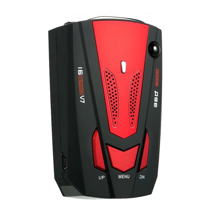 V7 Car Speed Radar Detector Electronic GPS Speed Alert System for Vehicle , Russian Language - Red - 1